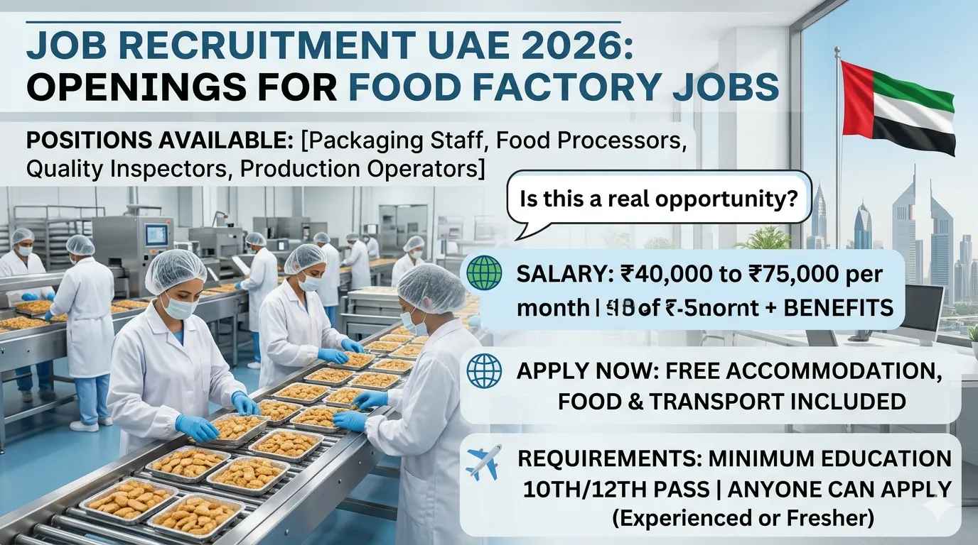 Food Factory Packaging Worker Jobs