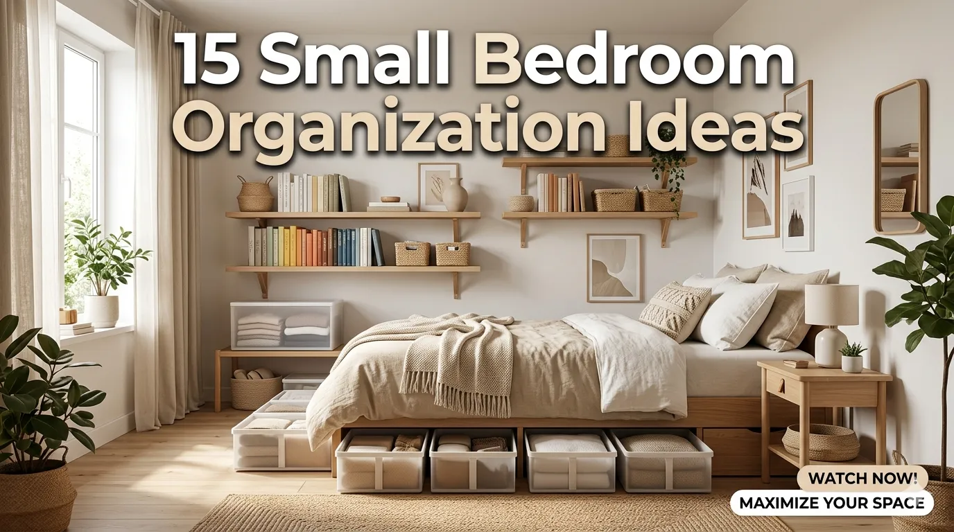15 Small Bedroom Organization Ideas