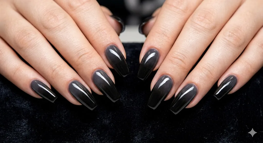 Black Ombre Nails