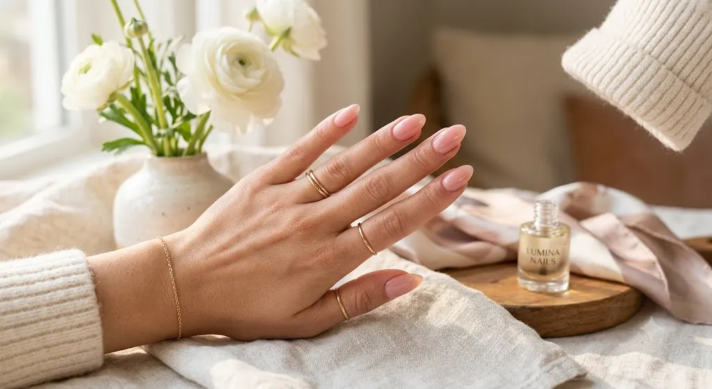 Pink-Toned Nude Nails
