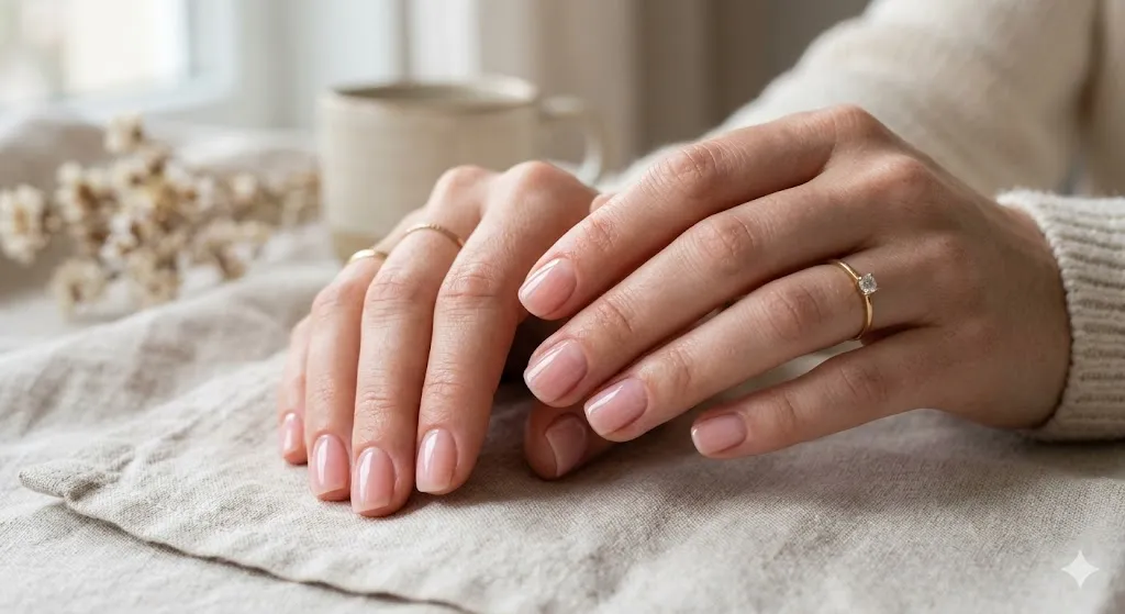 Sheer Pink Clean Girl Nails