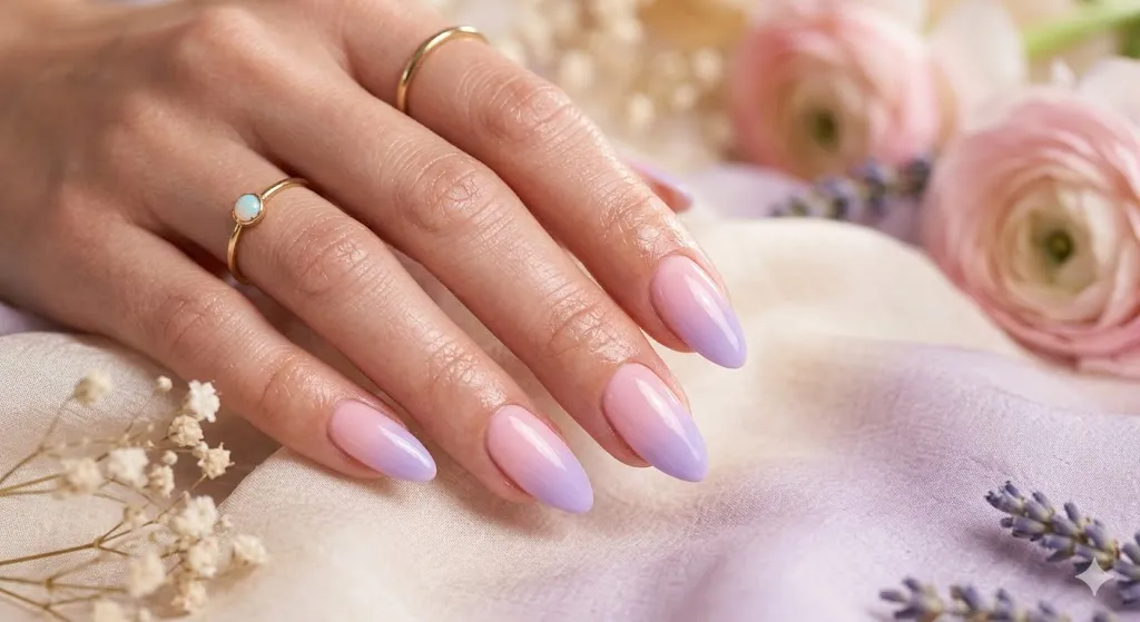 Pastel Ombre Gradient Nails