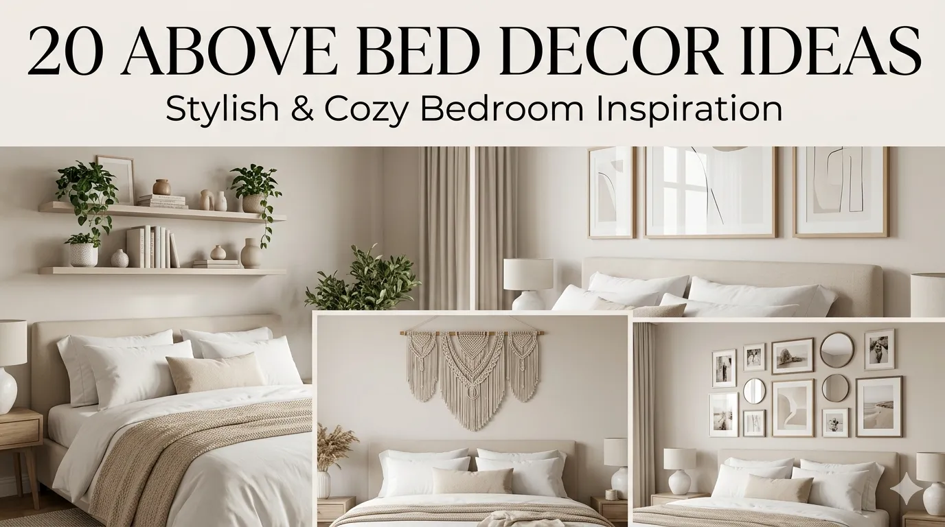 20 Above Bed Decor Ideas to Make Your Bedroom Look Stylish and Cozy