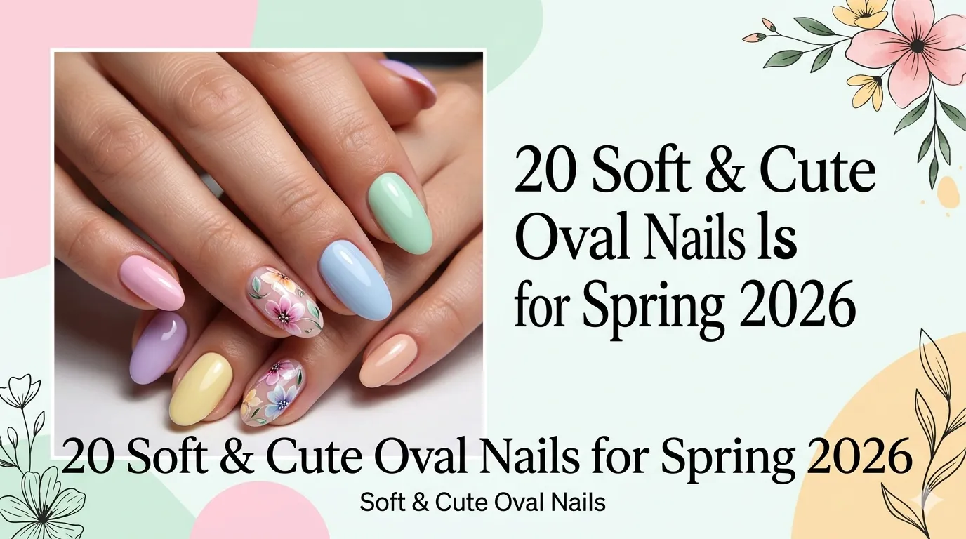 20 Soft Nails & Cute Oval Nails for Spring 2026