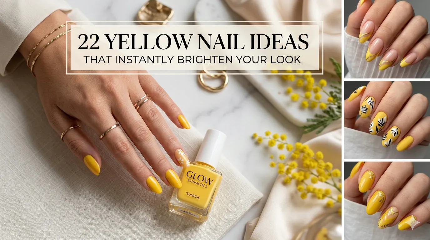 23 Yellow Nail Ideas