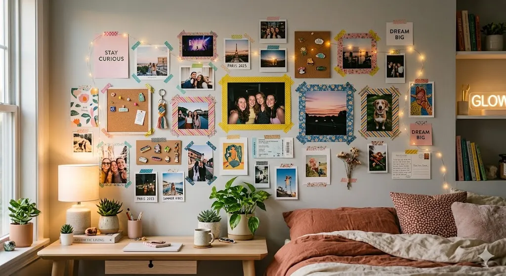 Washi Tape Photo Wall