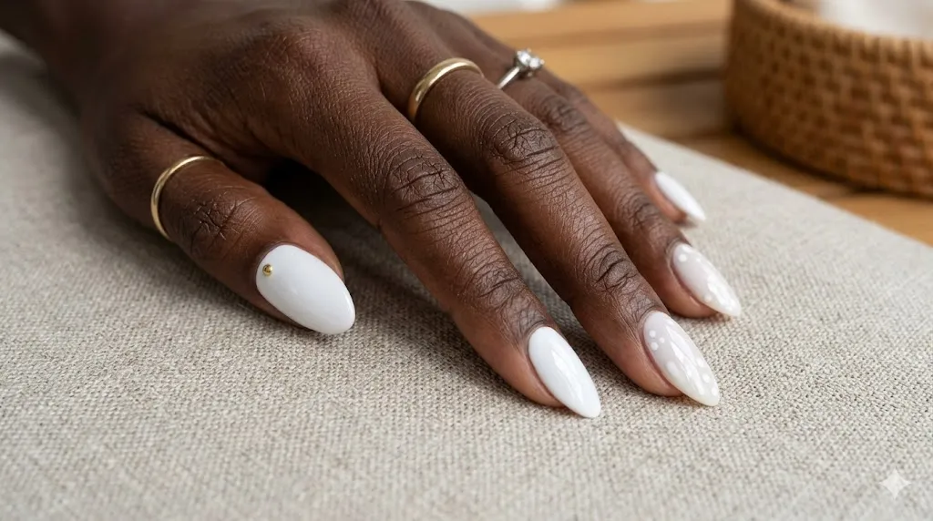 Crisp White Nails