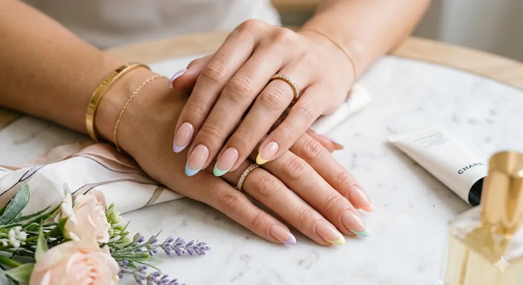 French Tips with Color