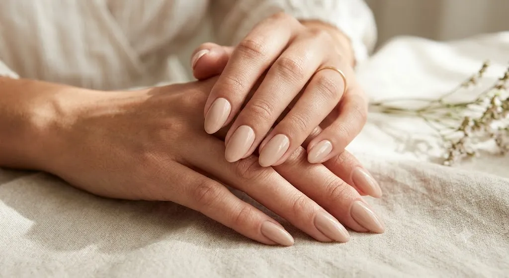 Nude Almond Nails