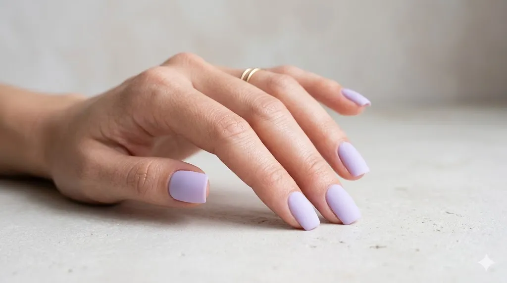 Matte Pastel Square Nails