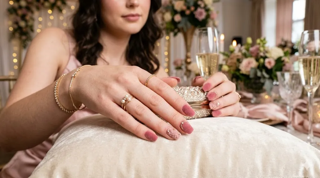 Velvet Pink Nails