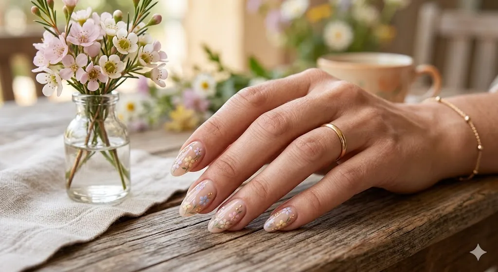 Floral Spring Nail Art