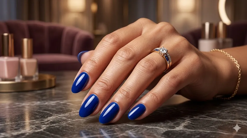Royal Blue Statement Nails
