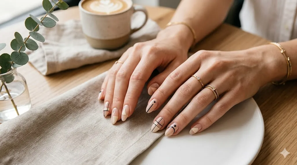 Minimal Negative Space Nails