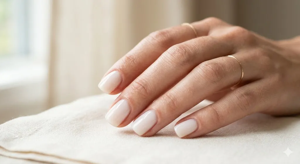Milky White Nails