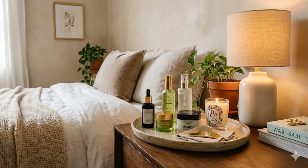 Bedside Skincare Station