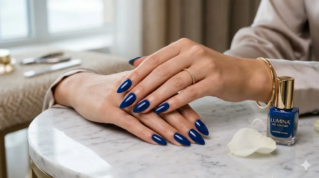 Blue Gel Nails