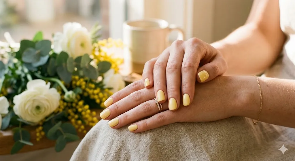 Butter Yellow Soft Nails