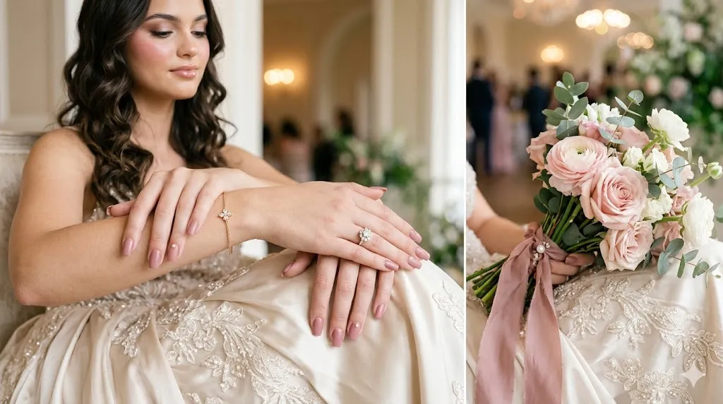 Dusty Rose Square Nails