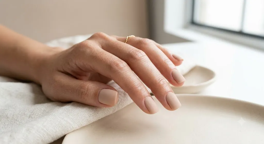 Matte Nude Nails