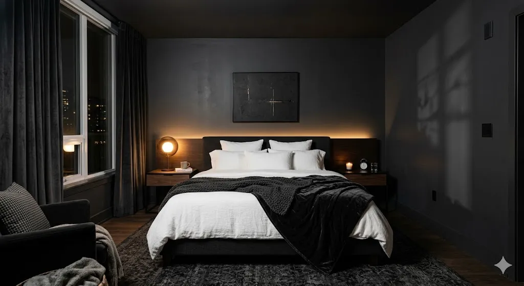 Full Dark Bedroom Aesthetic