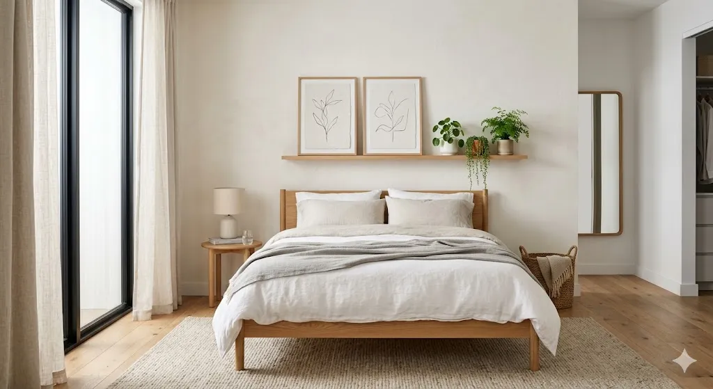 Minimal Art and Greenery Combination