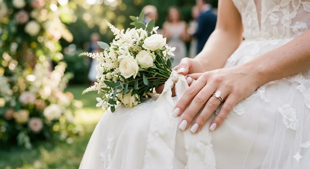 Sheer Milky White Nails