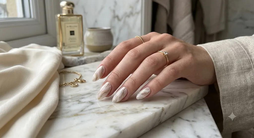 Marble Effect Nails