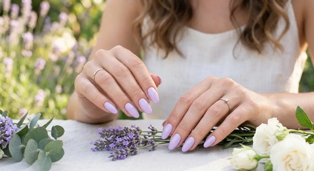 Soft Lavender Nails