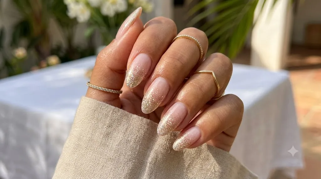 Glitter Fade Nails