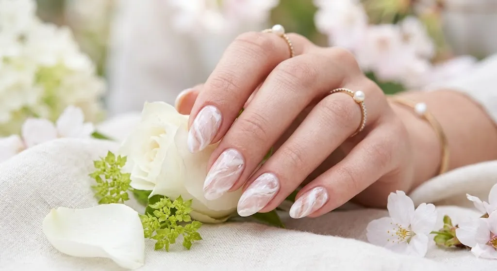 Marble Effect Nails