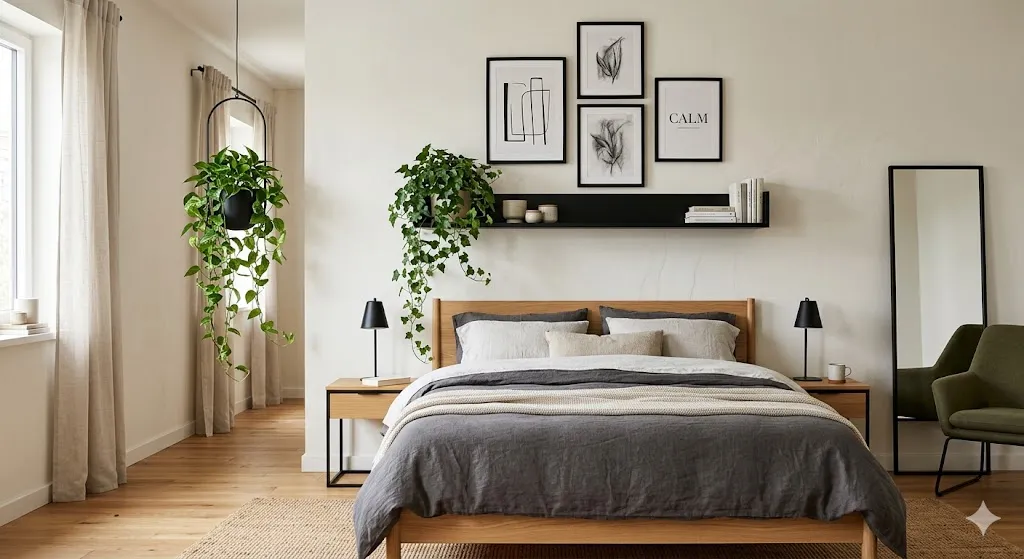 Black Floating Shelf Decor