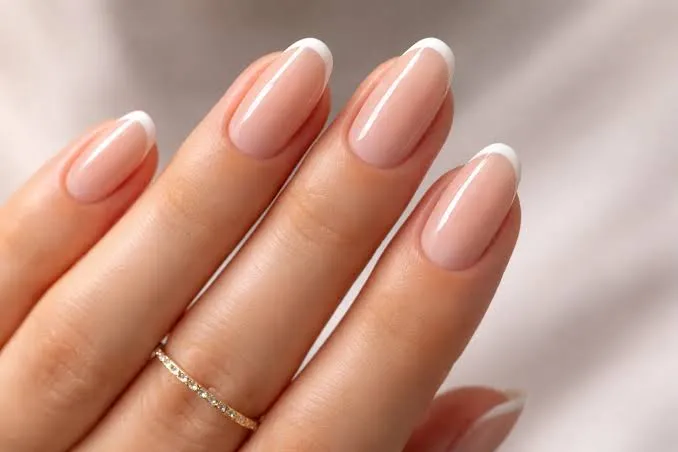Nude Nails with Micro French Tips
