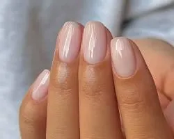 Blush Pink Glossy Nails