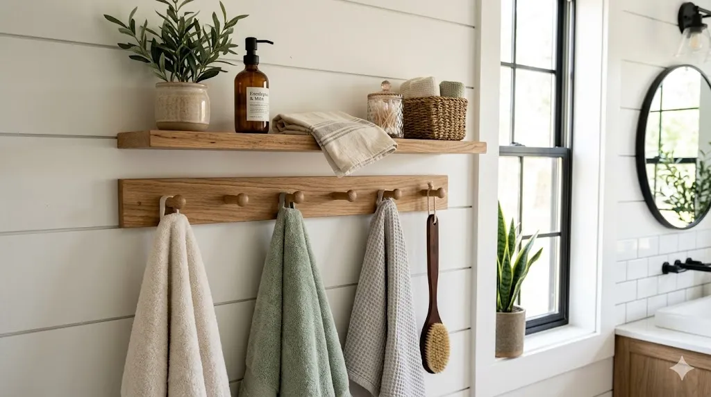 Shelf with Peg Rail