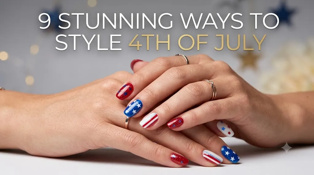 9 Stunning 4th of July Gel Nail Ideas