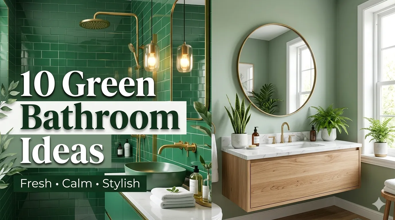 10 Green Bathroom Ideas