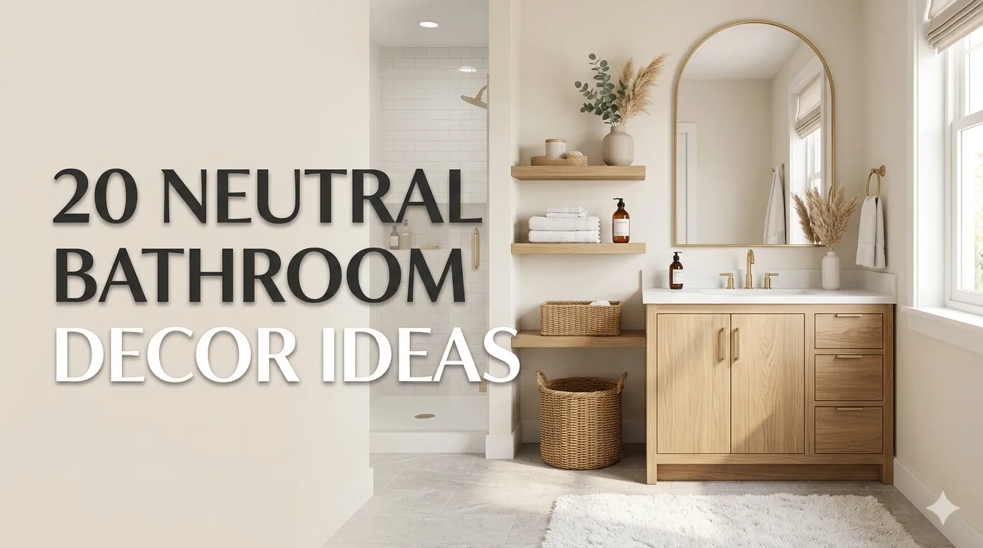 20 Neutral Bathroom Decor Ideas