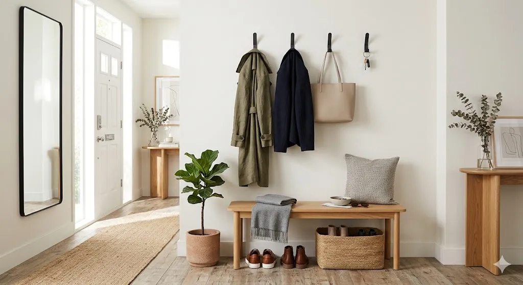 Add Wall Hooks to Reduce Clutter