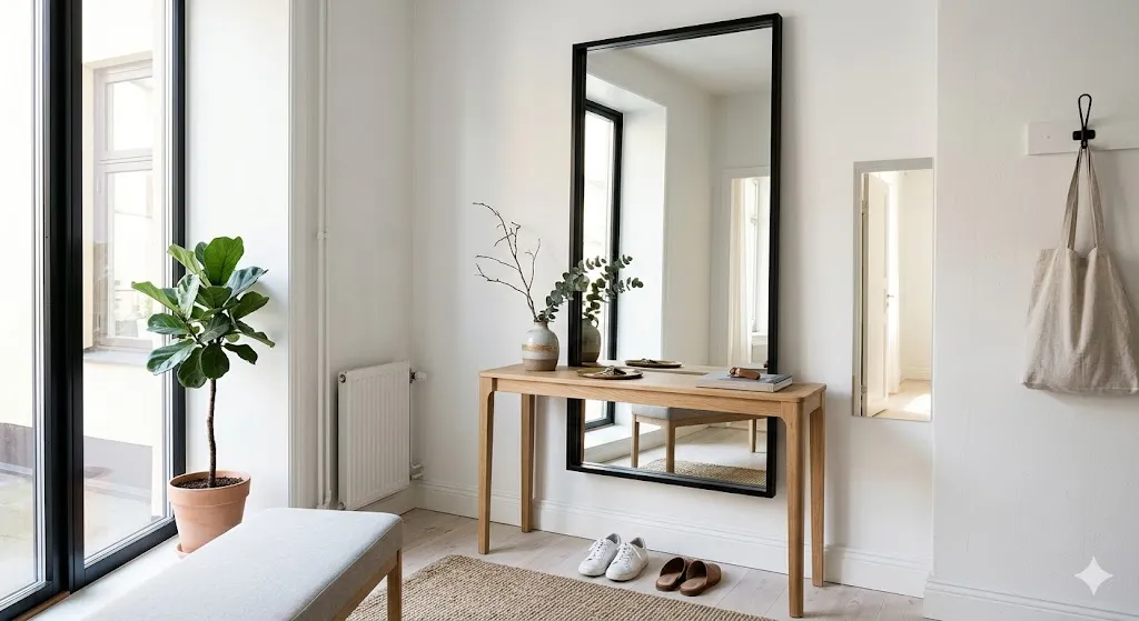 Use a Large Mirror to Create the Illusion of Space