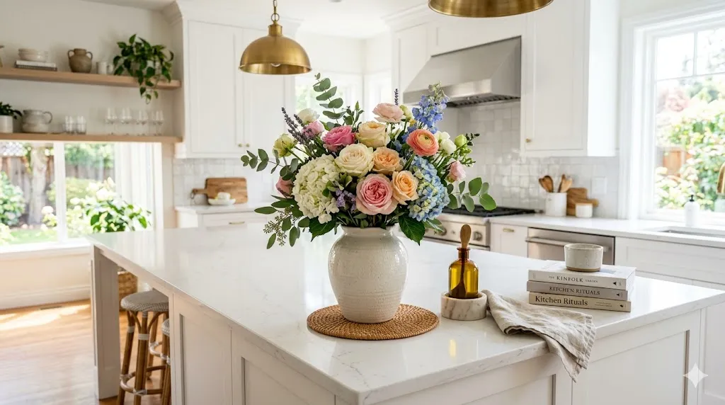 Add Fresh Flowers in a Vase