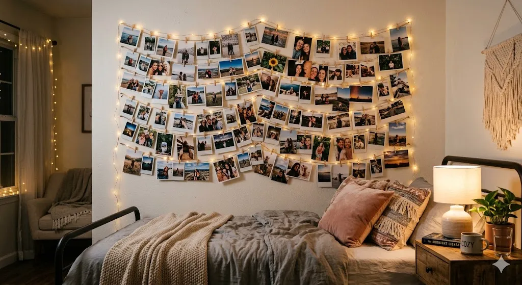 Overlapping Picture Wall