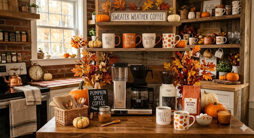 Create a Seasonal Fall Coffee Corner