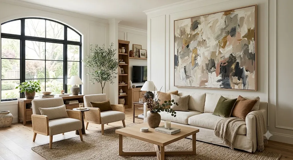 Add Oversized Abstract Wall Art
