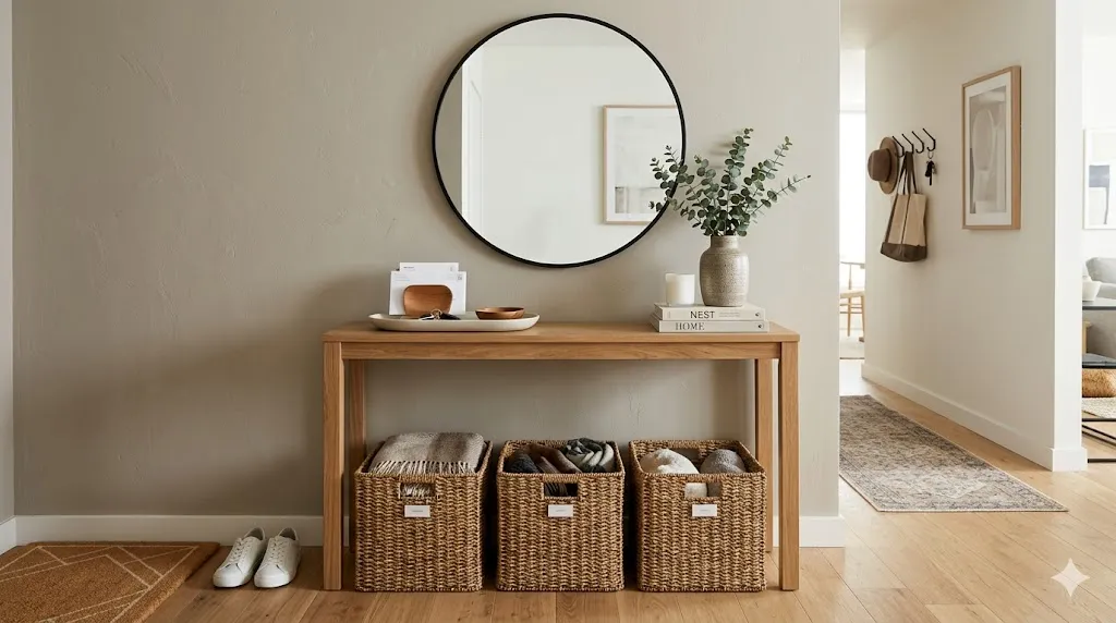 Use Decorative Baskets for Style and Storage