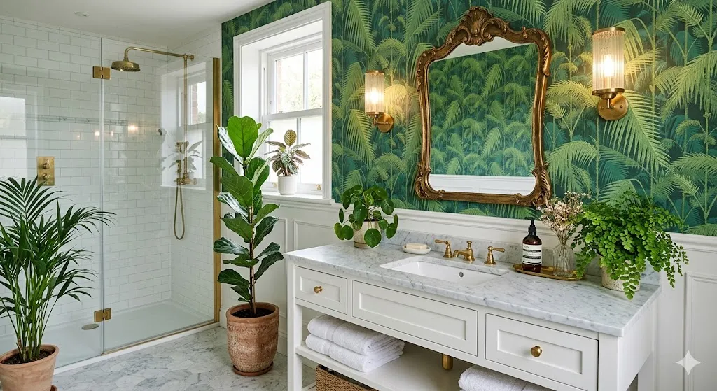 Use Green Wallpaper for Visual Interest