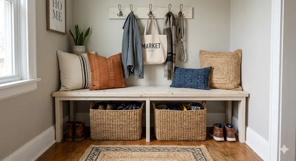 Budget-Friendly DIY Storage Bench