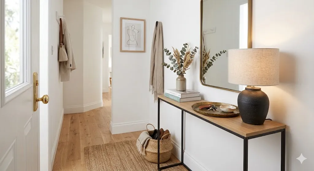 Install a Slim Console Table for Everyday Essentials