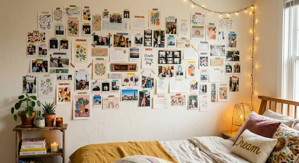 Washi Tape Photo Wall