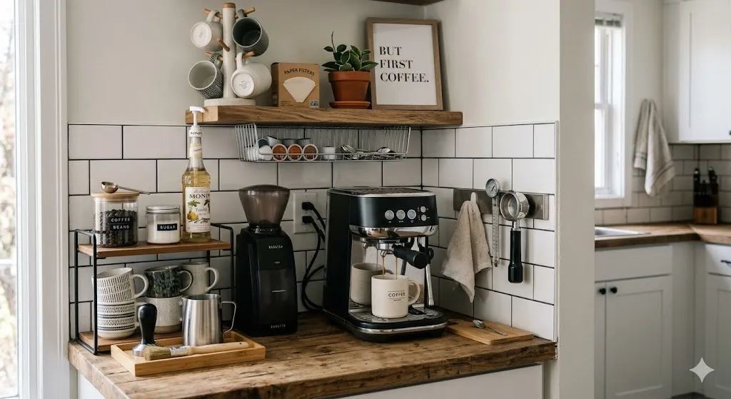 Build a Small Space Coffee Station
